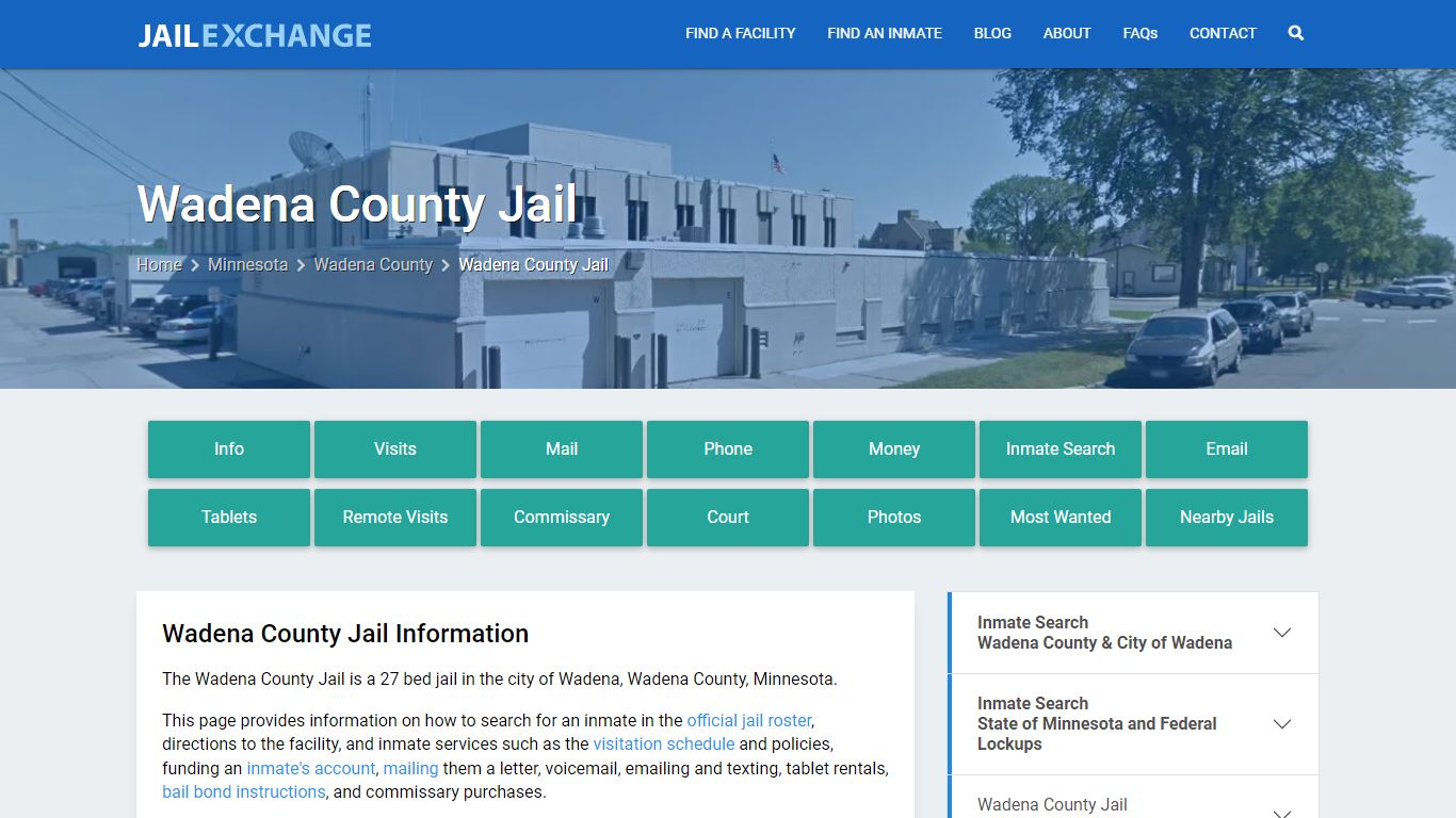 Wadena County Jail, MN Inmate Search, Information